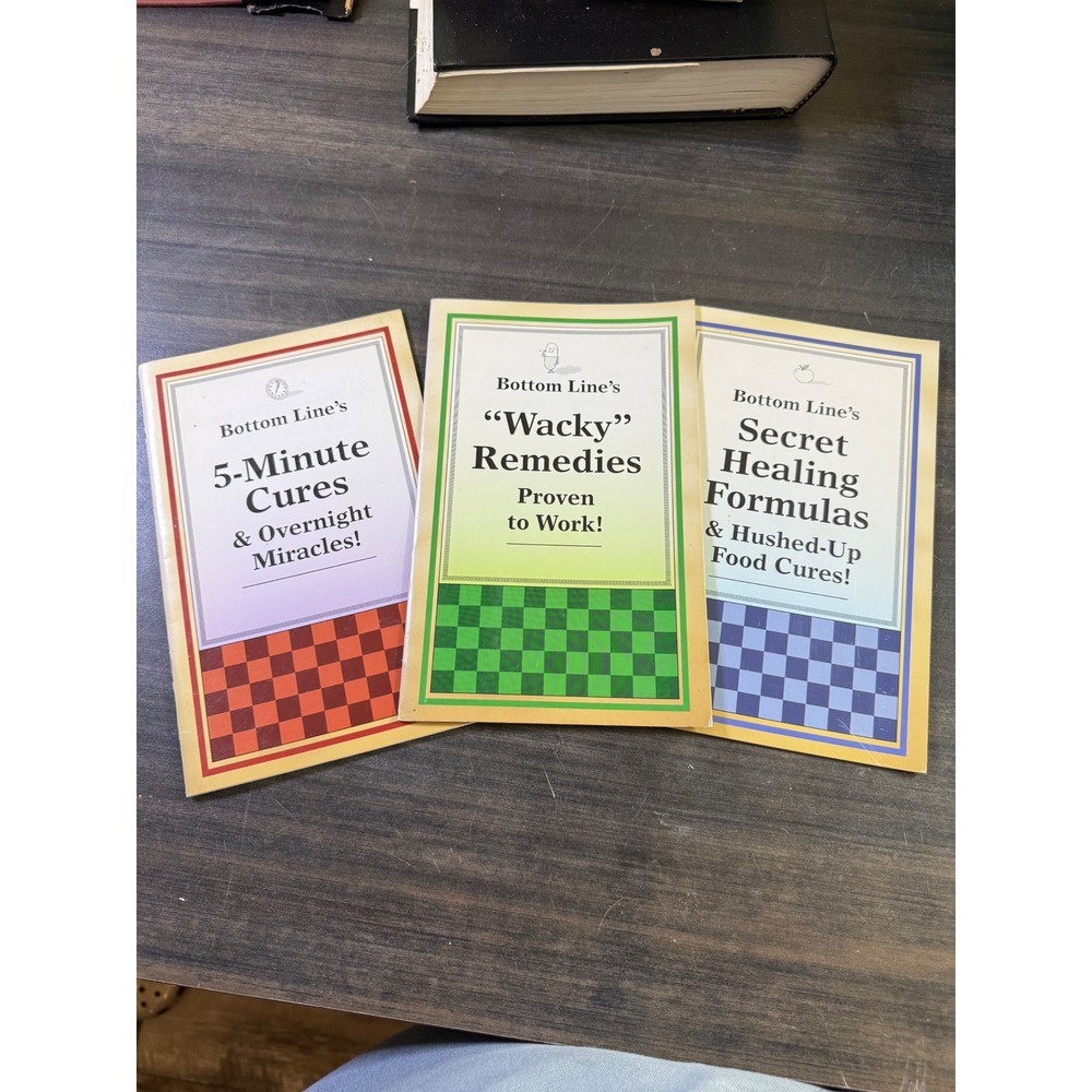 Bottom Line's Health Booklet Set Wacky Remedies 5-Minute Cures Secret Healing‎